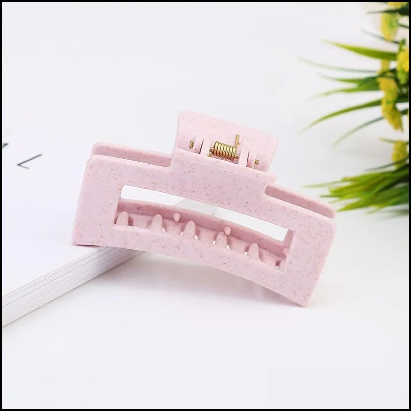 new simple women hair clips large geometric hairpin crab solid color hair claw clips for women hair accessories 10 w2