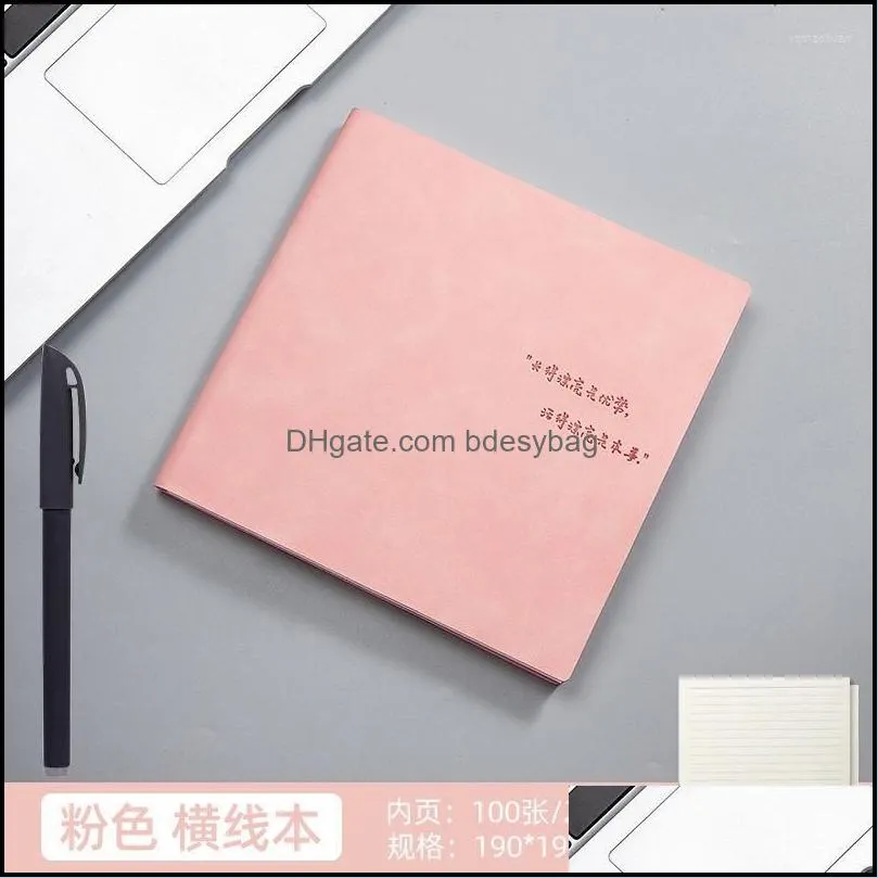 Thicken Square Notebook Planner Office Supplies Sketchbook Diary School Accessories For Students Notepads Stationery Grid Blank