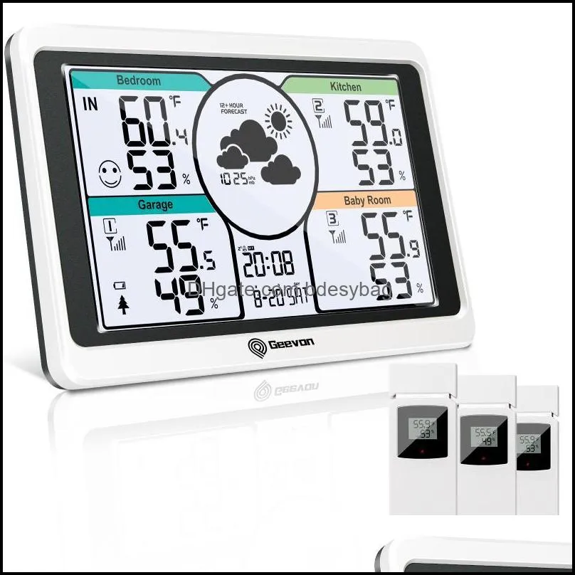 Desk & Table Clocks Projection Alarm Weather Station Watch With Temperature And Humidity Wake Up Clock Time Snooze