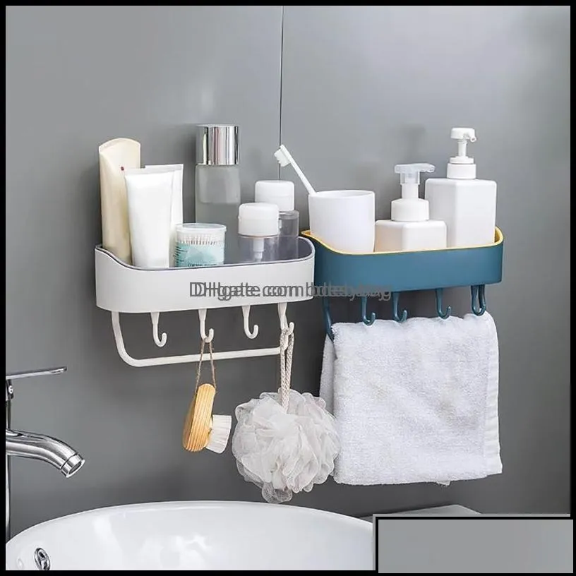 Bathroom Storage Organization Supplies Hooks Towel Rack Sucker Shees Product With Hooker Kitchen Shelf Wall Holder Drop Delivery 202