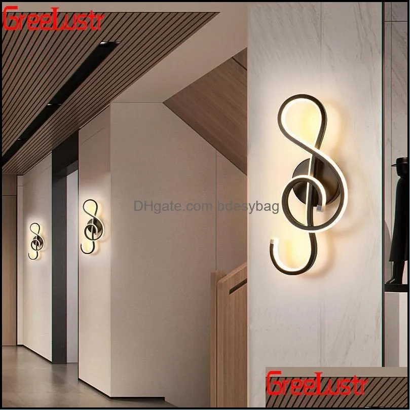 Wall Lamp Modern Acrylic Lamps Minimalist Black Sconce For Bedside Bathroom Home Deco LED Aisle Stairs Lighting Fixtures1