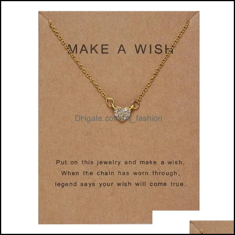 heart pendant necklaces micro inlaid clavicle chain jewelry gift zircon choker