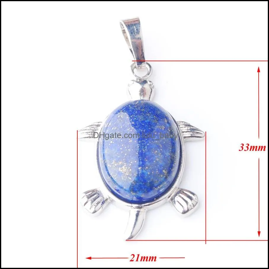 natural tiger s eye agate stone tiny turtle pendants reiki lucky animal sea charm jewelry for women be910