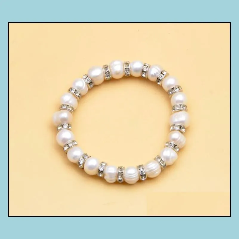 10mm real freshwater pearl bracelets for women charm bohemian gb775