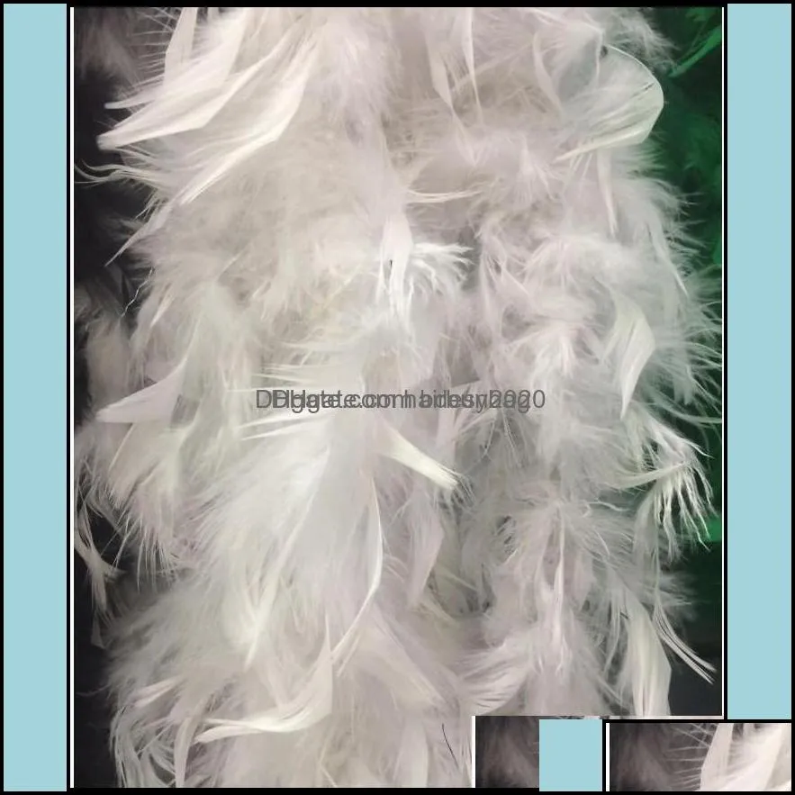 see pic Event Party Supplies Festive Home Garden Drop Delivery 2021 Turkey Large Chandelle Marabou Feather Boa Wedding Ceremony Boas White
