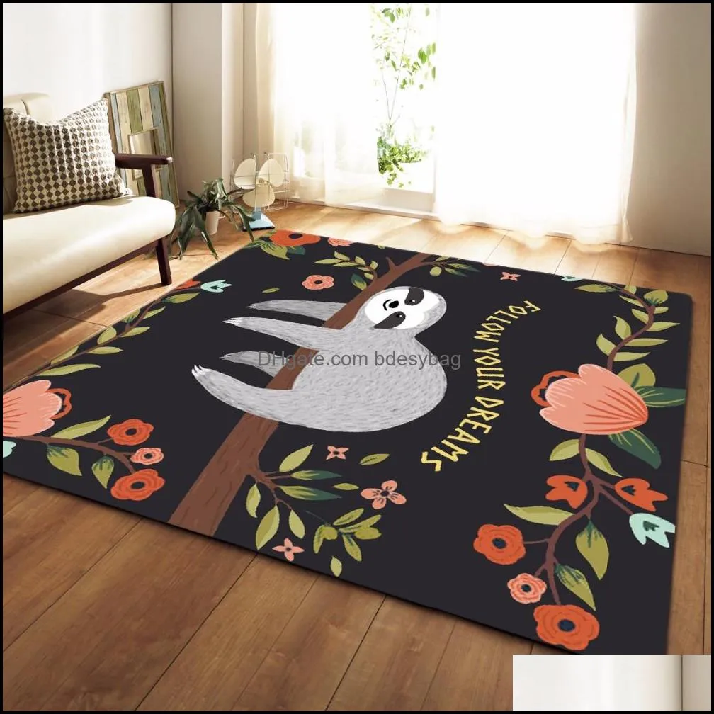 Carpets Europen Style Larger Mat Flannel Velvet Memory Foam Carpet Play Basketball Game Mats Baby Craming Bed Rugs Parlor Decor Area