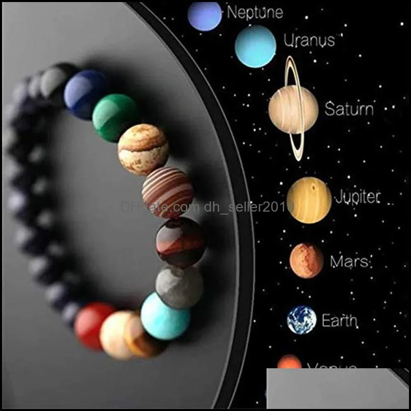 Universe Galaxy Fashion Bracelet Strands Lovers Constellation Jewelry Beads Bracelets Planets Chain Small Gift