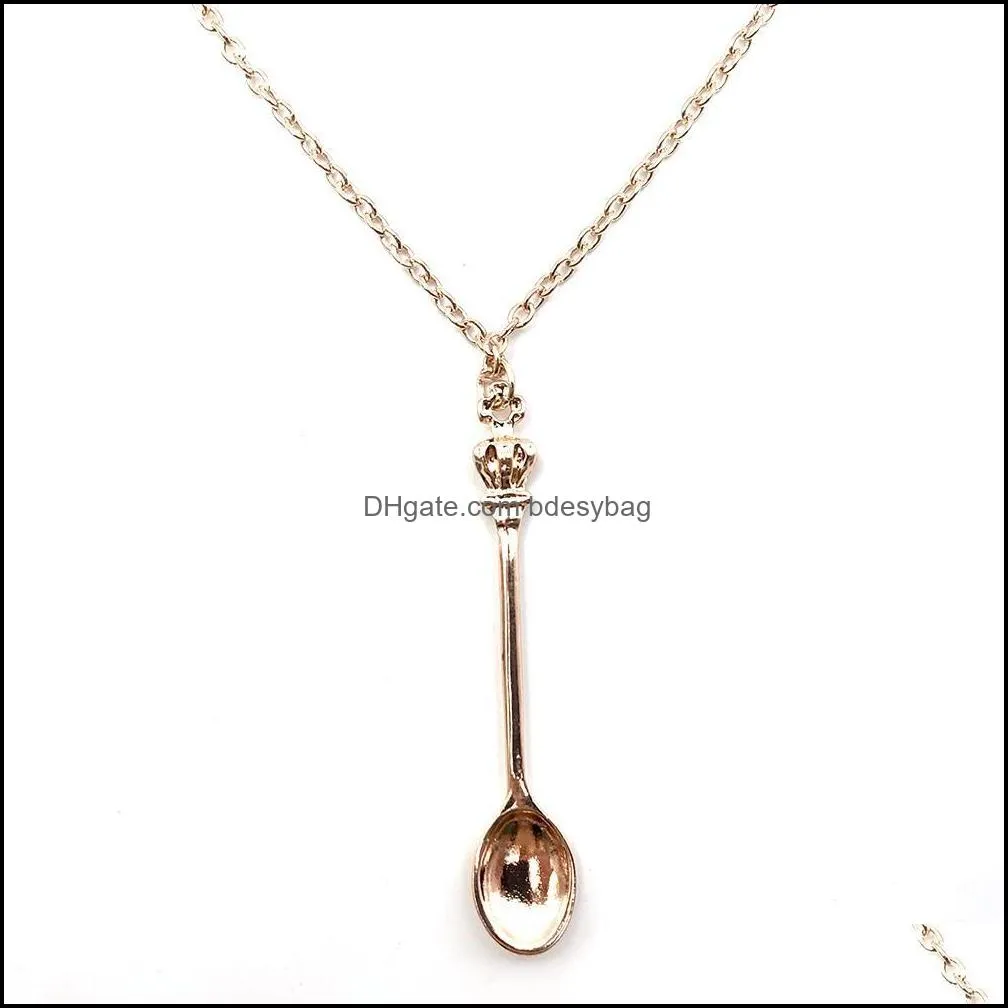 crown mini teaspoon smoking accessories classic royal alice spoon necklace