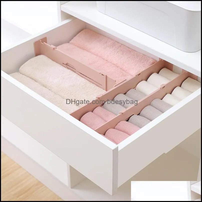 creative home free telescopic drawer partition plastic drawer sorting layered storage partition simple and practical