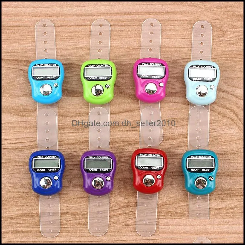 Finger Hand Band Screen Tally Electronic LCD Digital Counter Mini Ring Hold Head Count Tasbih Tasbeeh Pgdew 544 T2