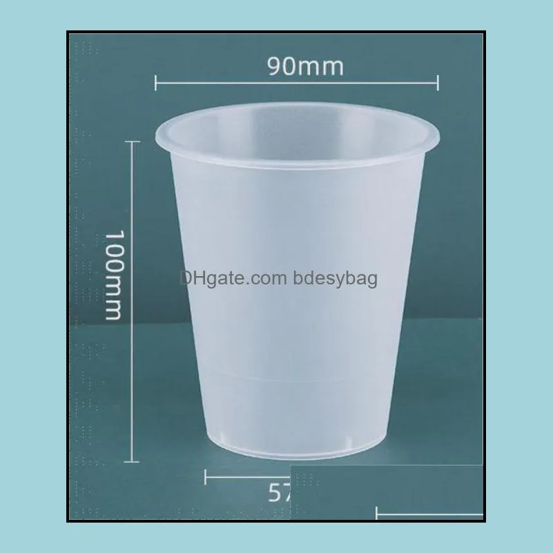 beverage cold drink plastic cup fruit juice commercial disposable milk tea cup pp frosted transparent packaged