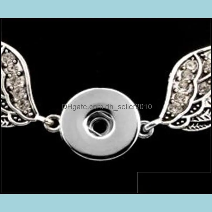 necklaces pendants for sublimation angel wings necklaces pendant women button jewelry hot transfer diy consumable wholesales