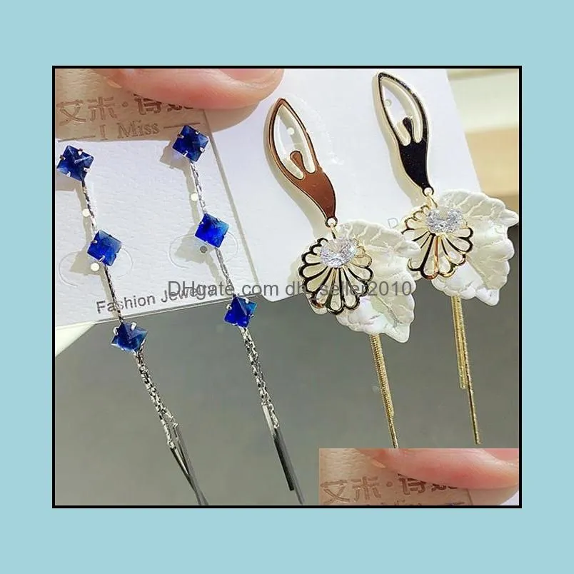 mixed batch 925 silver needle gorgeous crystal zircon miniature earrings luxurious sweet and lovely women`s jewelry