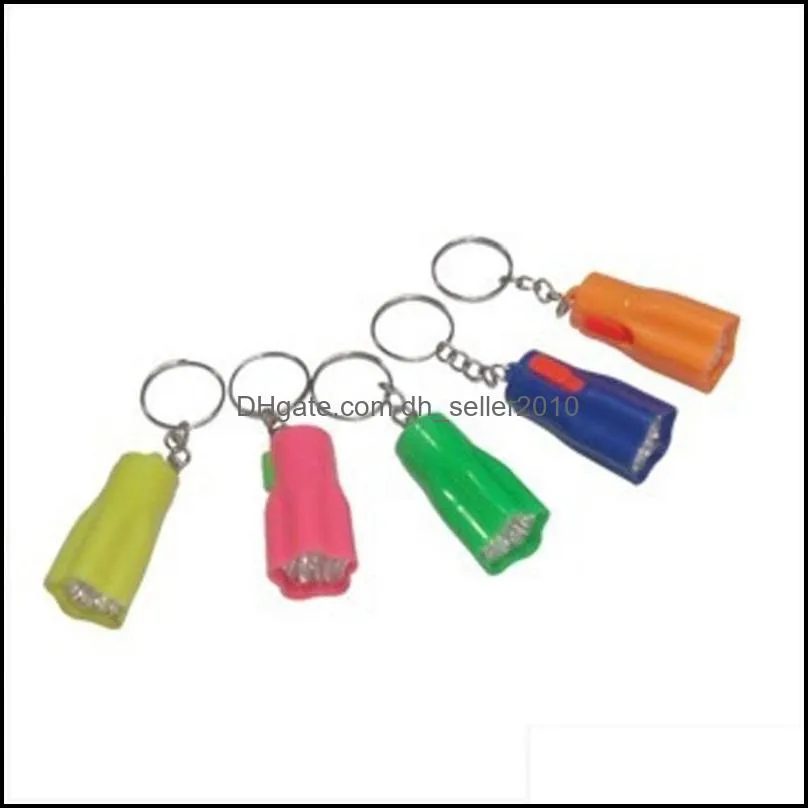 Flower Shape Portable Cute Bright LED Flashlight Key Chain Mini KeyChain Torch Flashlights Plum keyRing for Hiking56 Q2