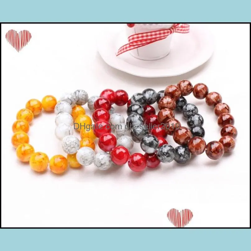 Beaded Strands Cracks Bead Bracelet Luxury Jewelry BestFriend Popular Classic Elastic Rope Charms Bracelets