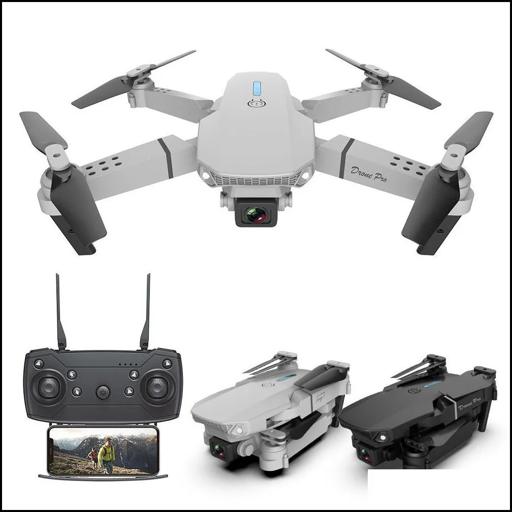 e88 pro drone with wide angle hd 4k 1080p dual camera height hold wifi rc foldable quadcopter dron gift toy