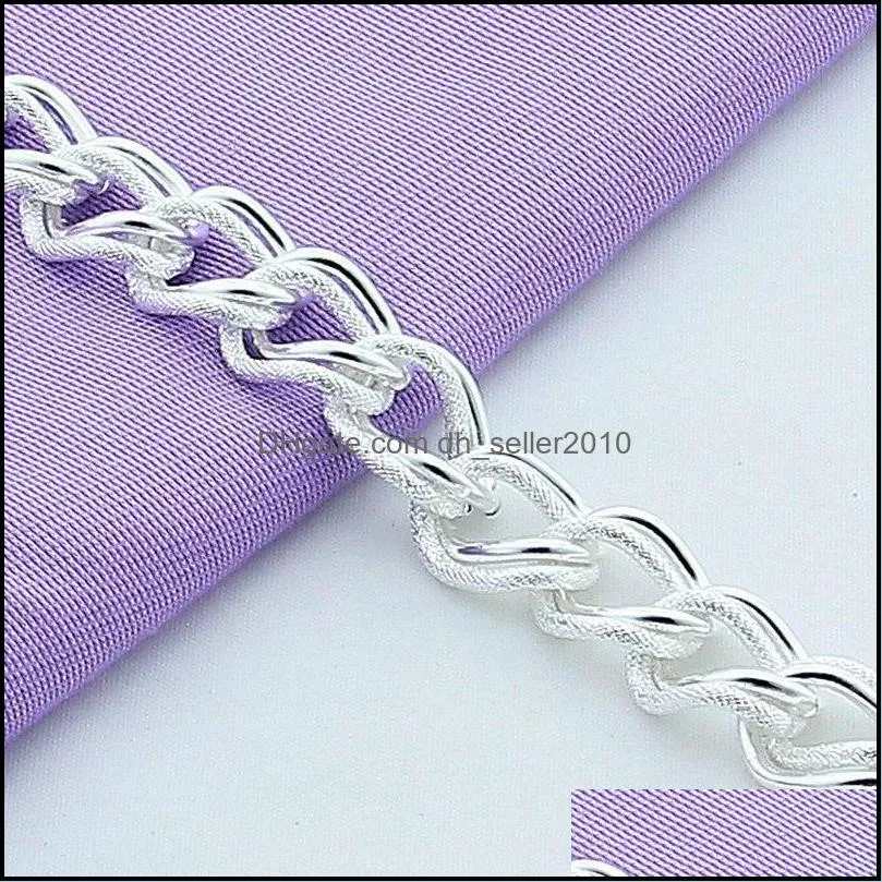 Beautiful Fashion Bracelet 925 Sterling Silver Charm Bracelet Gorgeous Jewelry Silver Chain Women Gift Party 1222 T2