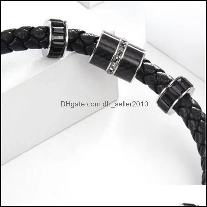 fashion lover Bracelet knitting rope crystal men`s transfer beads bracelet Jewelry Wedding Party gifts wholesale