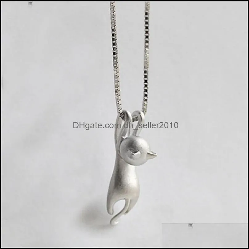 cute kittens necklaces scrub smooth necklace 127 M2