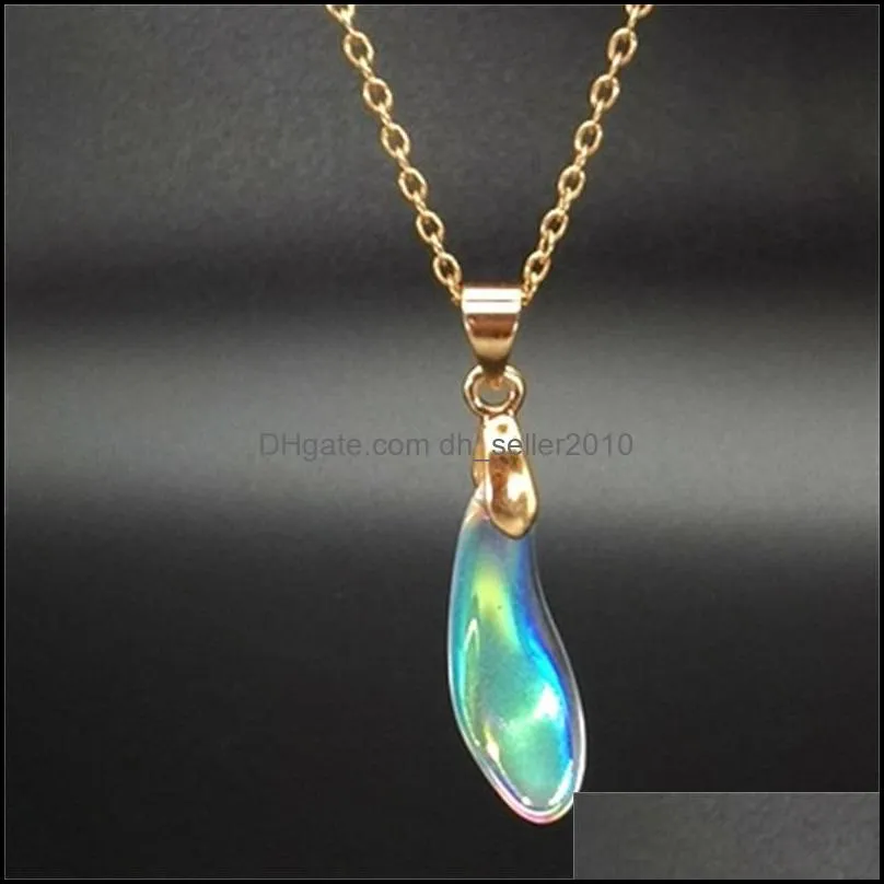 Coloured Glaze Crystal Shoes Necklace Colorful Blessing Necklaces White Brown Card Women Girl Lovely Jewelry Gift 1 8yl Q2