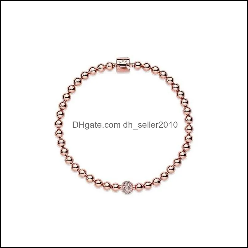 Pan Bracelet Multiple Snake Bone Chain Beaded Silver Rose Gold DIY Jewelry Accessories Basic Charm Chains Pulseras Bracelets 3682 Q2