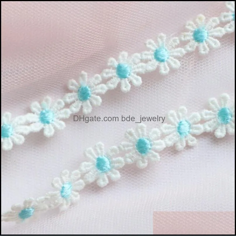 colorful flowers lace choker necklace women clavicle chain short simple matches neck jewelry sweet flower necklace korean style