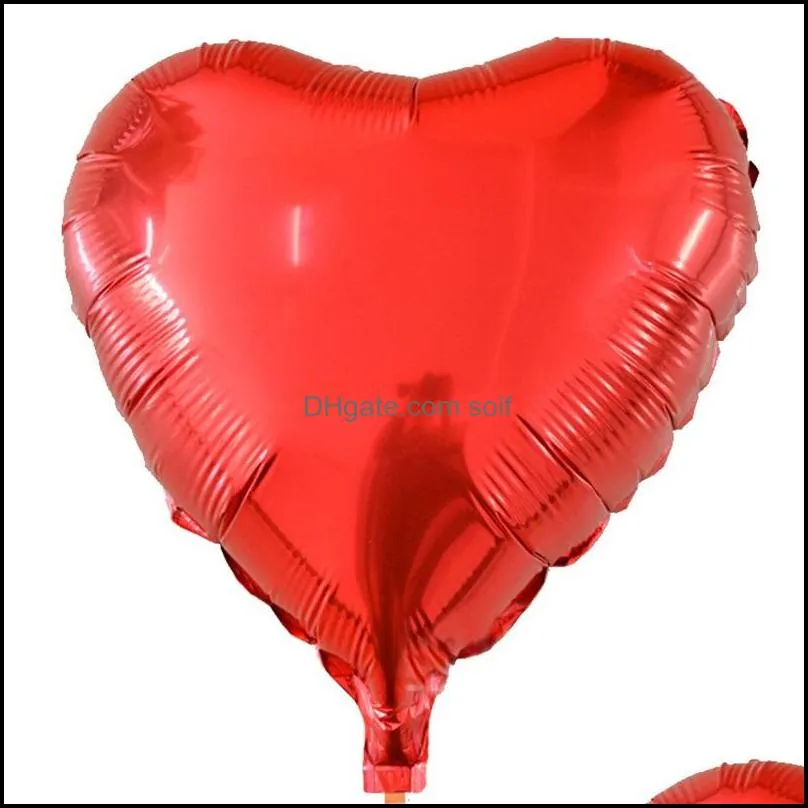 Inflatable Balloons Wedding Heart Foil Balloons 45*45cm Birthday Party Princess Decorations Event Party Supplies