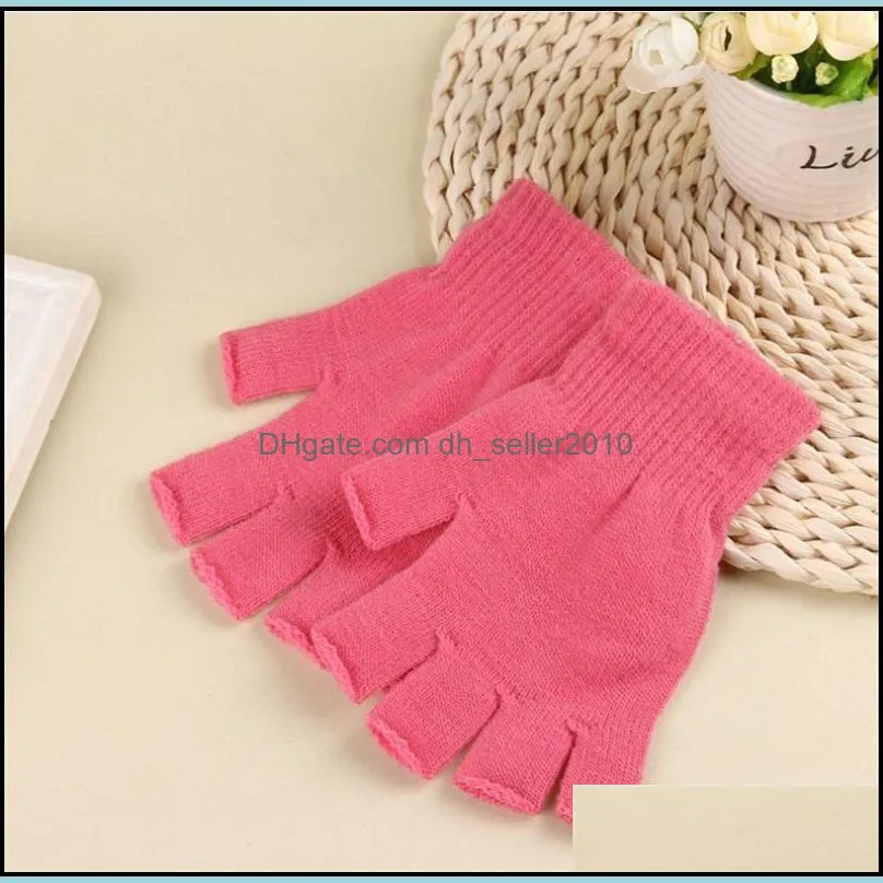 Half Finger Glove Knitting Originality Acrylic Fibres Simplicity Fashion Keep Warm Women Man Currency Diy Gloves Winter 1 45jq K2
