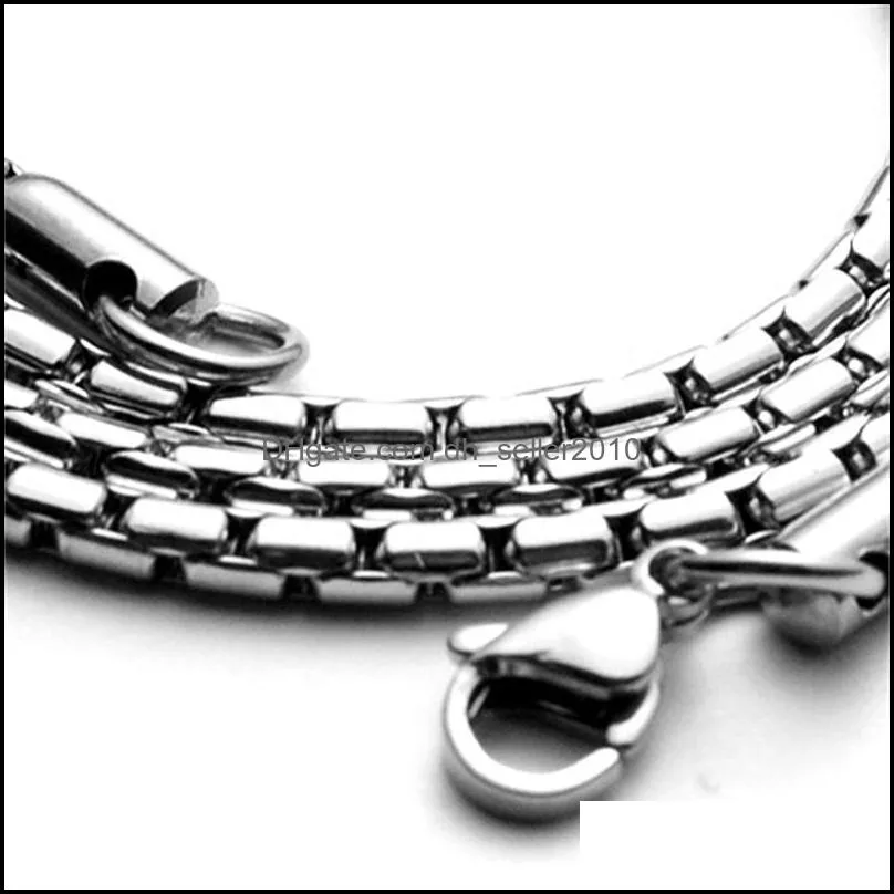 1.8MM 2.2MM 3MM 60CM Silver Plated Stainless Steel Chains Women Men Choker For Hip Hop Necklaces Jewelry