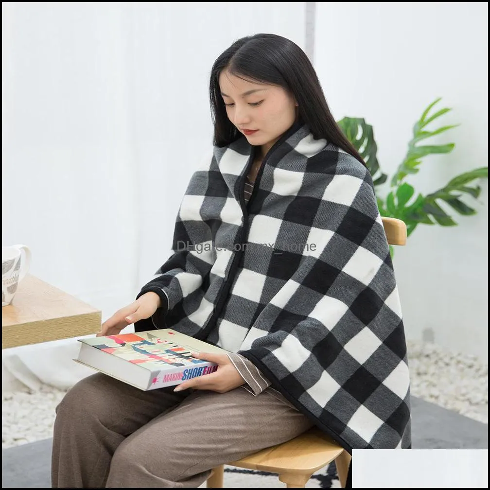 Letter Blanket Soft Wool Scarf Shawl Portable Warm Plaid Sofa Bed Fleece Spring Autumn Women Throw Blankets