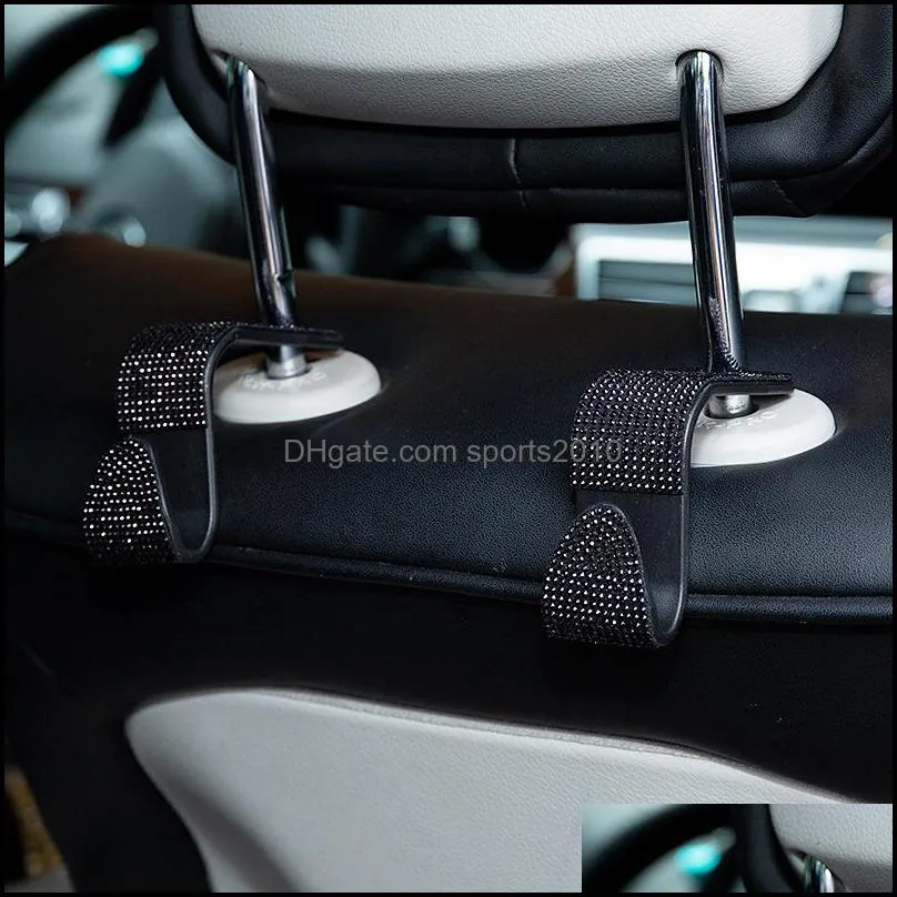 Car hook diamond-encrusted seat back decorative back multi-functional hidden