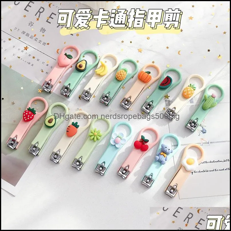 Cartoon cute nail clippers colorful children nail clippers manicure beauty tools