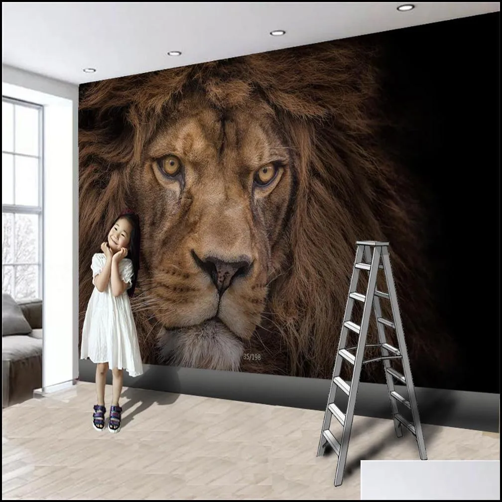 home decor 3d wallpaper hd mighty wild animal  living room bedroom background wall decoration mural wallpapers wallcovering