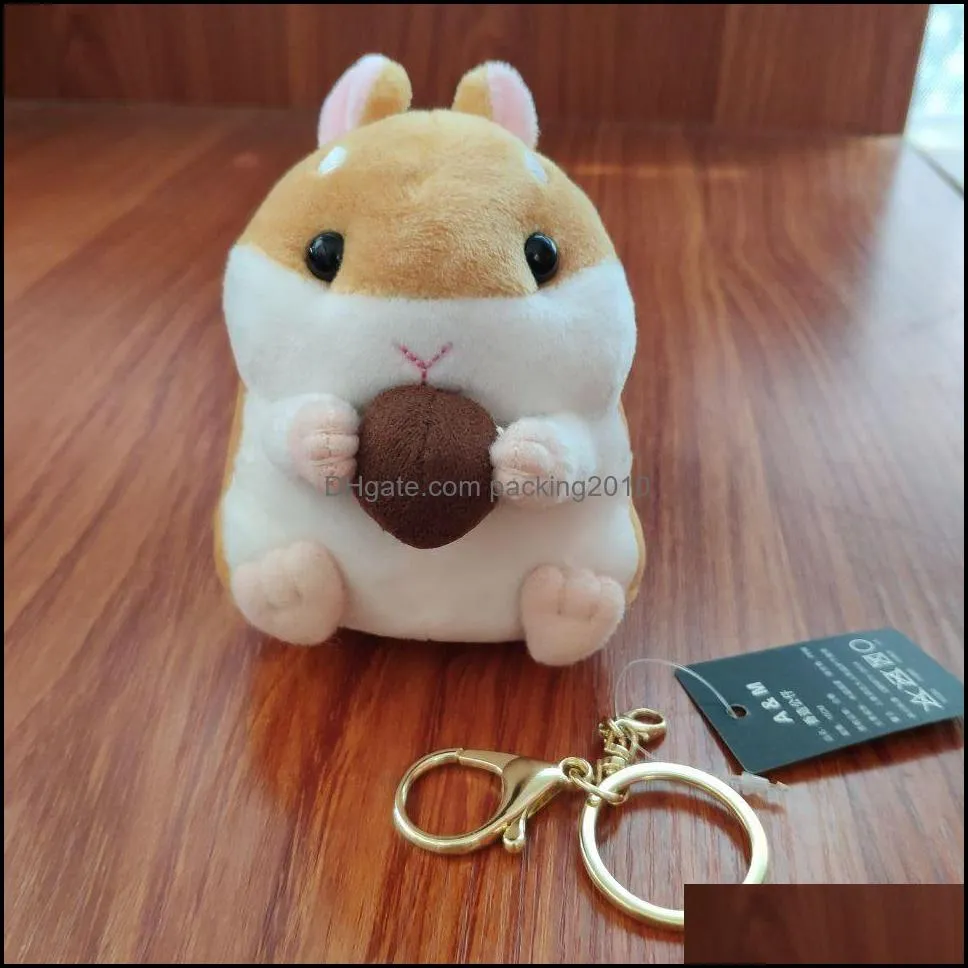 Boutique hamster doll plush toy cartoon keychain small pendant doll gift girl