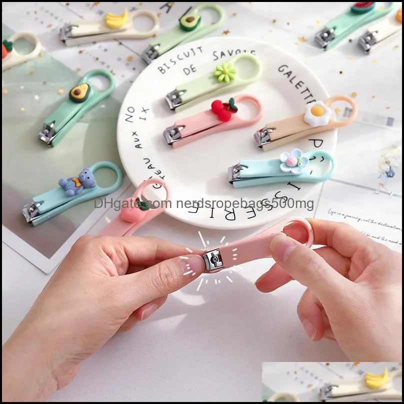 Cartoon cute nail clippers colorful children nail clippers manicure beauty tools