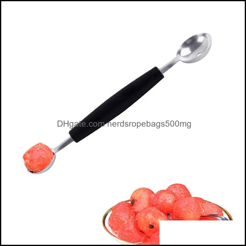 Ice Cream Tools Melon Ball Scoop Fruit Spoon Sorbet Stainless Steel Double-end Cooking Tool Kitchen Accessories Gadgets