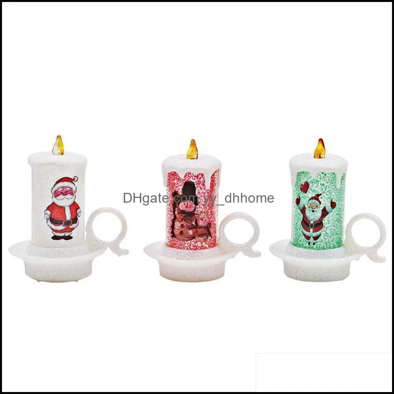 special Christmas decorations small night lights candle lights LED electronic candles snowman lights Christmas desktop