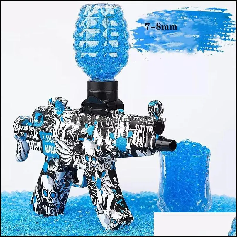 10000pcs water bombs balls beads 7-8 mm gun toys refill ammo gel splater ball blaster made of non-toxic eco friendly compatible with splatter gall