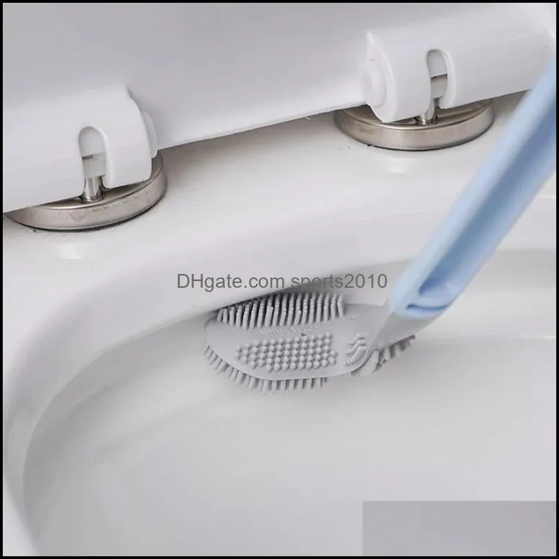 Silicone Bristle Golf Toilet Brush for Bathroom Storage and Organization Bathroom Cleaning Tool WC