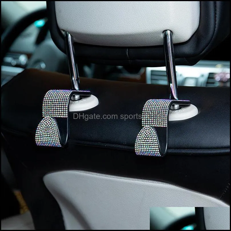 Car hook diamond-encrusted seat back decorative back multi-functional hidden