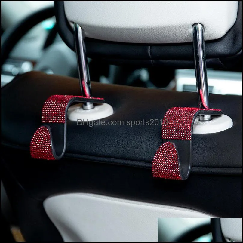 Car hook diamond-encrusted seat back decorative back multi-functional hidden