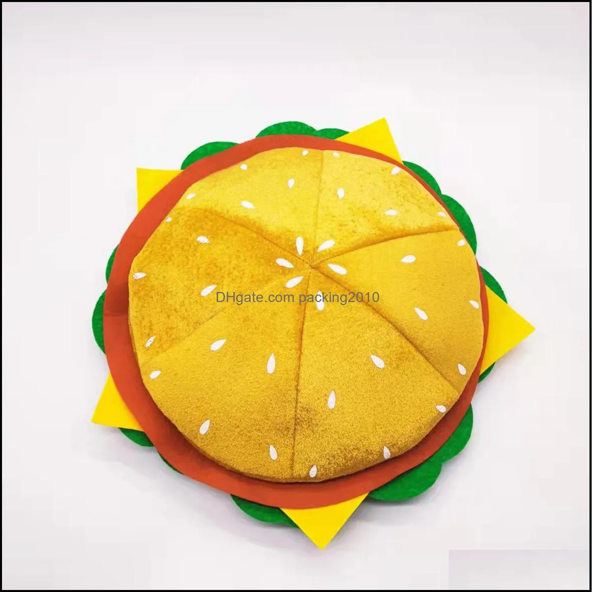 Rainer Party Burger Hat Photo Artifact Funny Game Show Net Red Burger Hat