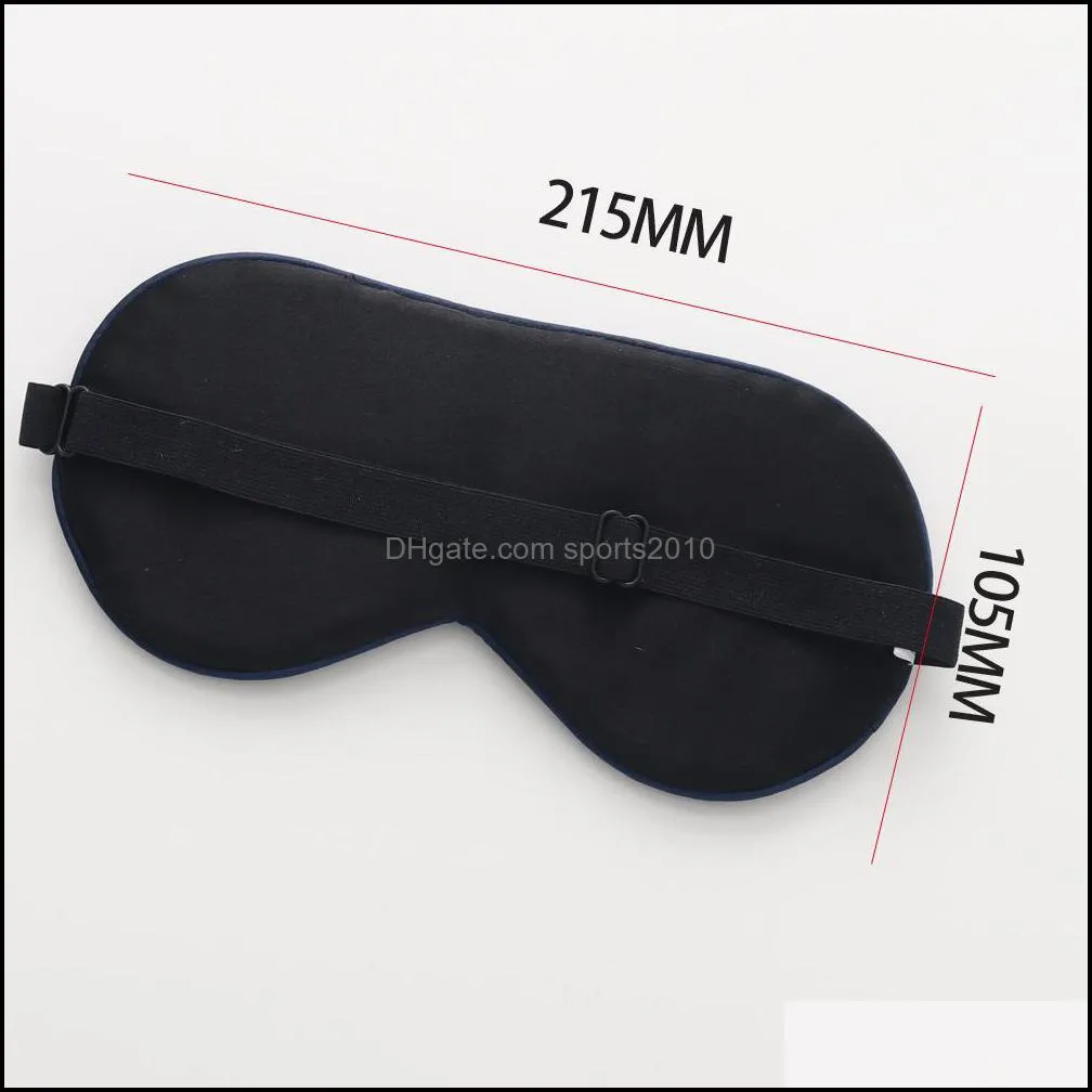 Home Essentials 16 Mommy Silk Eye Mask Sleep Double-sided Mulberry Silk Blackout Printing LOGO Travel Eye Mask Wholesale