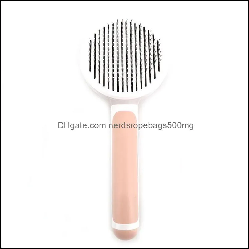 Self Cleaning Slicker Brush for Dog and Cat Removes Undercoat Tangled Hair Massages Particle Pet Comb Improves Circulation