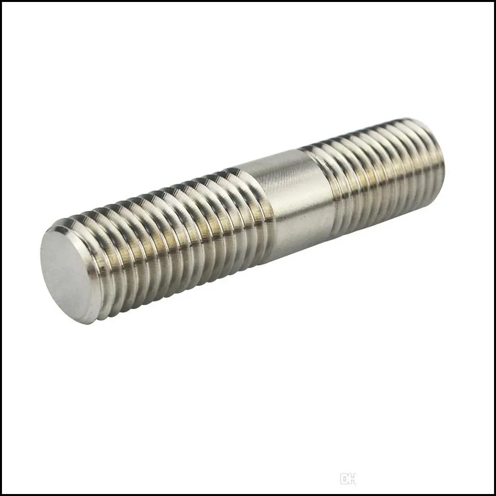 pqy - 10mm m10x1.25 exhaust stud 303 stainless steel double end threaded screw pqy-deb01