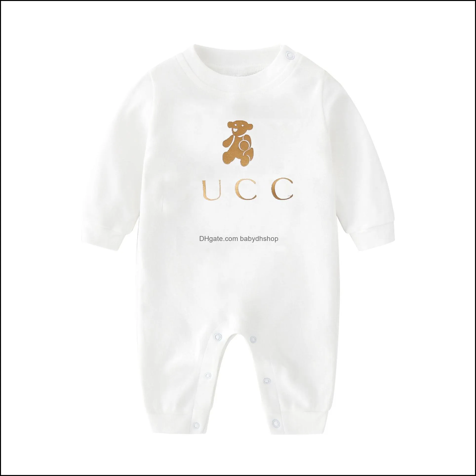 baby rompers newborn clothes long sleeve cotton designer romper infant clothing baby boys girls jumpsuits