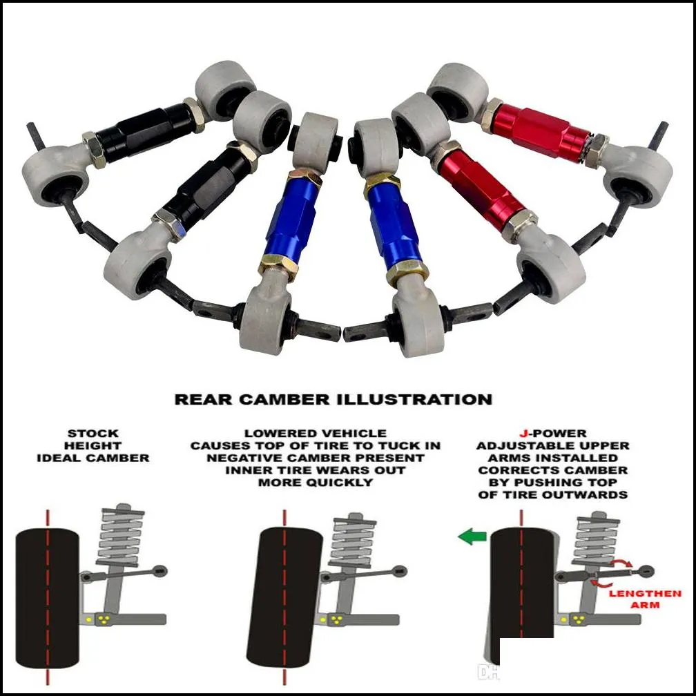 pqy - rear camber kit for honda acura civic integra crx rear camber arm kit eg ek dc2 ef pqy9851