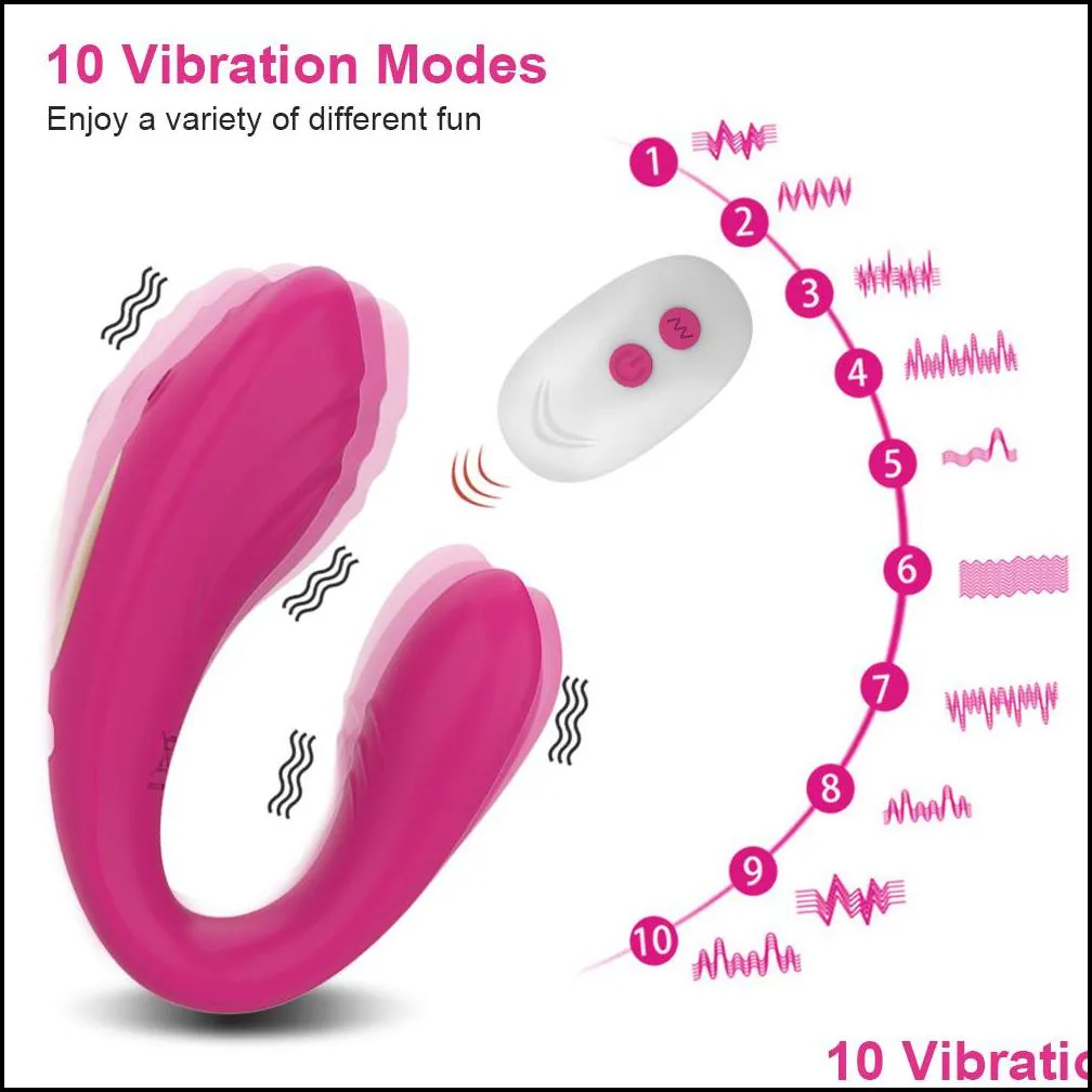 arts and crafts erotic wireless we share vibe remote control u shape dildo vibrator g spot clitoris stimulator couples adult sex toys
