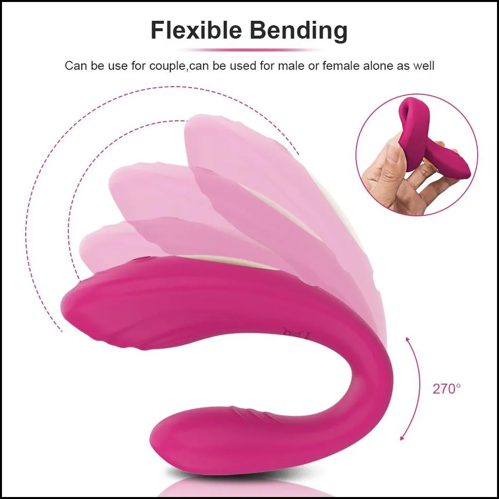 arts and crafts erotic wireless we share vibe remote control u shape dildo vibrator g spot clitoris stimulator couples adult sex toys