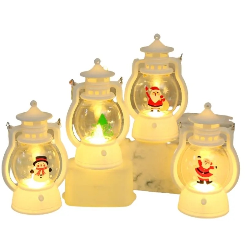 christmas decorations decoration for home lantern led candle tea light xmas tree ornaments santa claus elk lamp year